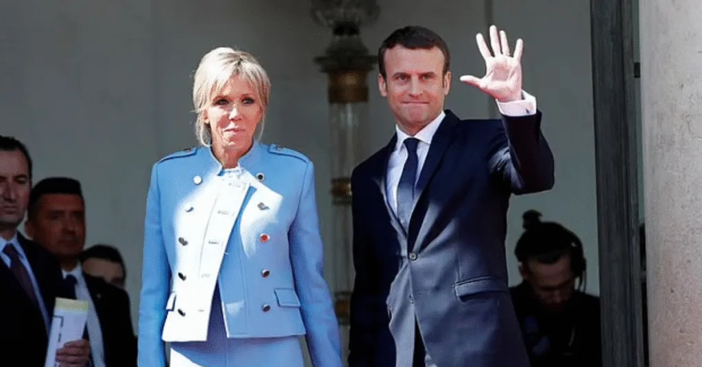 ফরাসি প্রেসিডেন্ট ইমানুয়েল মাখোঁ ও তাঁর স্ত্রী ব্রিজিত মাখোঁ