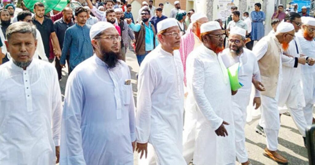 ইসলামি দলগুলোর প্রতিনিধিদলের সদস্যরা