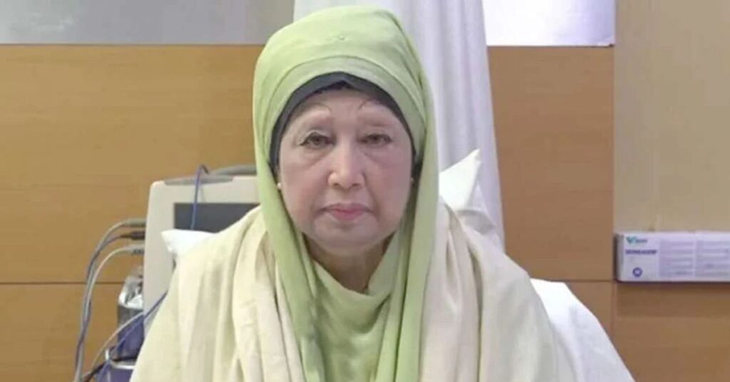 বিএনপি চেয়ারপারসন ও সাবেক প্রধানমন্ত্রী বেগম খালেদা জিয়া