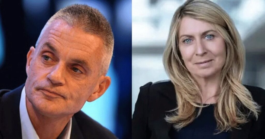 বিবিসির মহাপরিচালক টিম ডেভি ও বার্তাপ্রধান ডেবোরাহ টারনেস