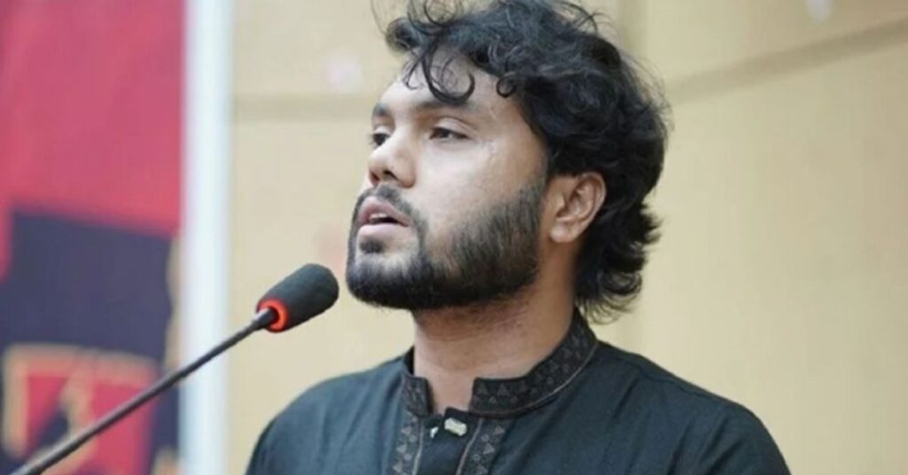 ইনকিলাব মঞ্চের মুখপাত্র শরিফ ওসমান হাদি