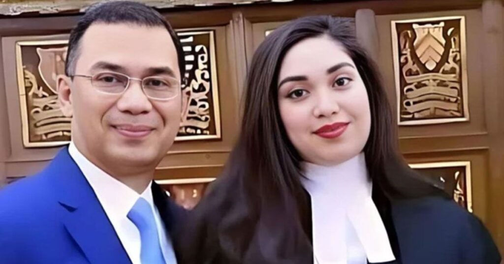 বিএনপির ভারপ্রাপ্ত চেয়ারম্যান তারেক রহমান ও তার মেয়ে ব্যারিস্টার জাইমা রহমান